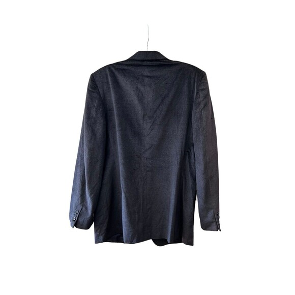 Corneliani Men Cotton Blue Velour 2 Button Italian Blazer Jacket Sport Coat - Picture 2 of 8